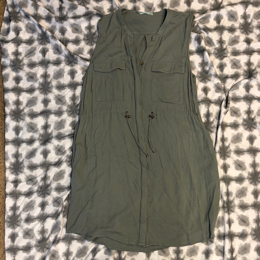 Maurices Olive Green Dress with Pockets
